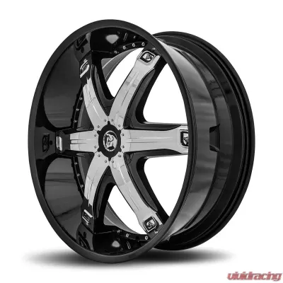Diablo Fury Wheel 24x10 Blank 35 78.1 Gloss Black - FUR-241BLNK3578B